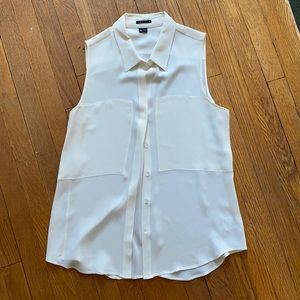 Theory Sleeveless Silk Blouse - XL